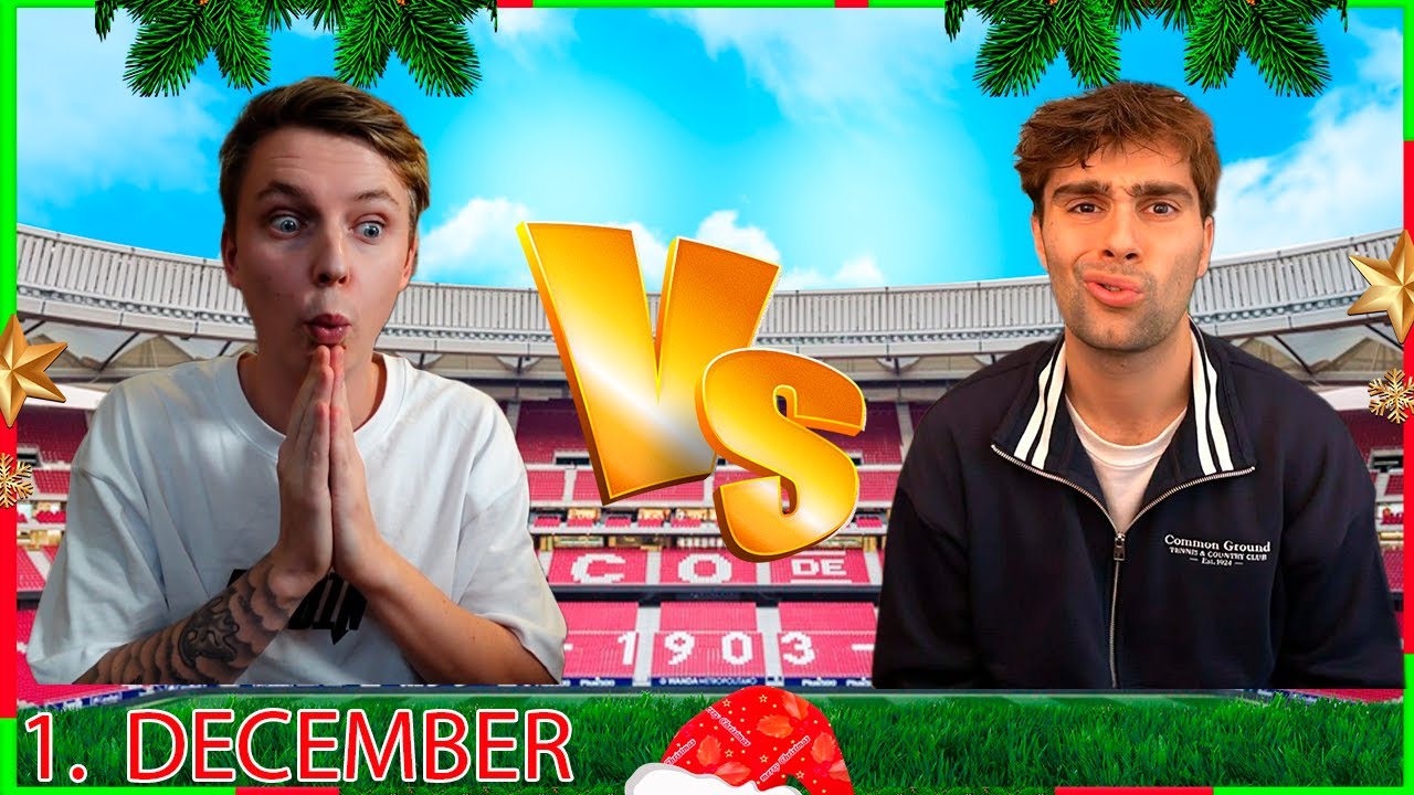 MAT VS BÆKKE I KÆMPE FODBOLDQUIZ - BIMSES JULEKALENDER 1 DECEMBER!