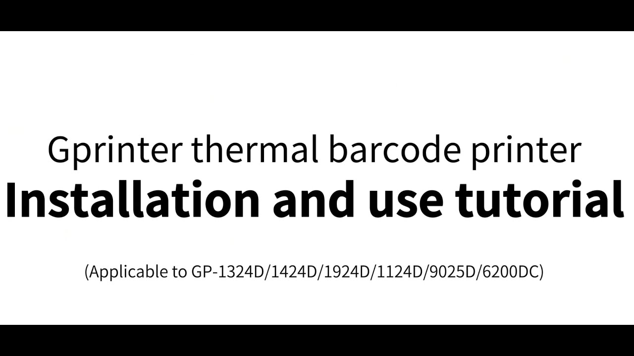 Gprinter 4 inch Waybill Printer Thermal Label Printer GP 1324D Unboxing Operation Video