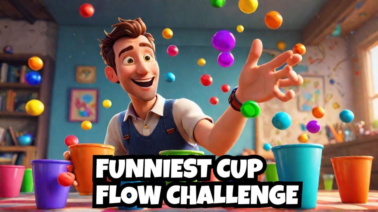 Cup Flow Challenge With Ludu | Funny Game Challenge