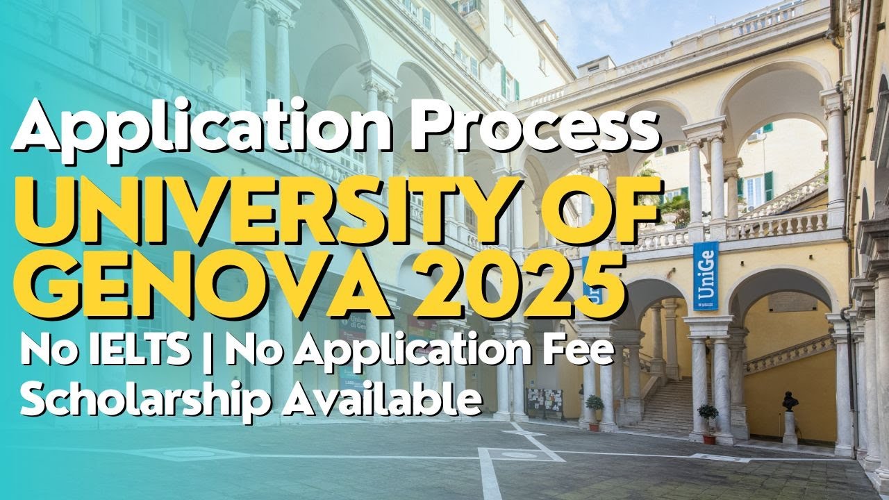 University of Genova Application Process 2025-26 | No Application Fee | No IELTS | #Genoa #italy