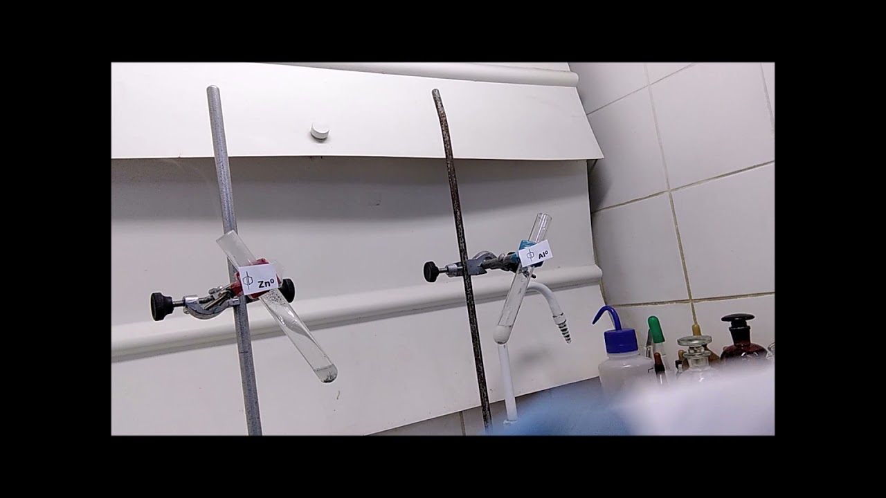 VÍDEO 21 - REAÇÕES DE Zn e Al COM HCl e NaOH