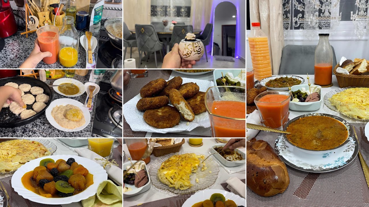 روتيني اليومي في رمضان../ معقودة الأرز بالطون .😍حميس. / فريت اوملات/ حريرة