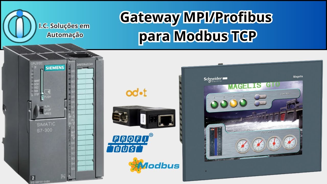 Gateway MPI/Profibus para Modbus TCP