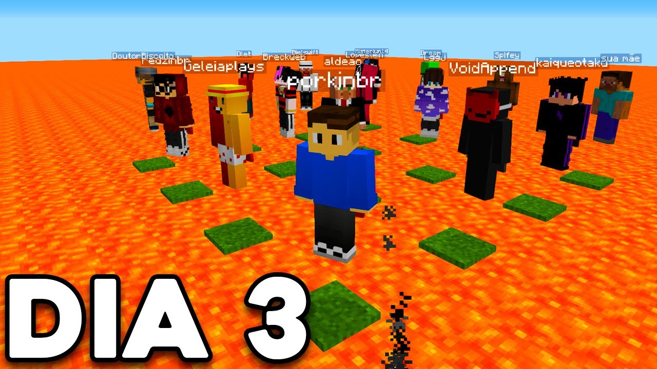 O ÚLTIMO A PARAR DE PULAR GANHA $1000 - Minecraft