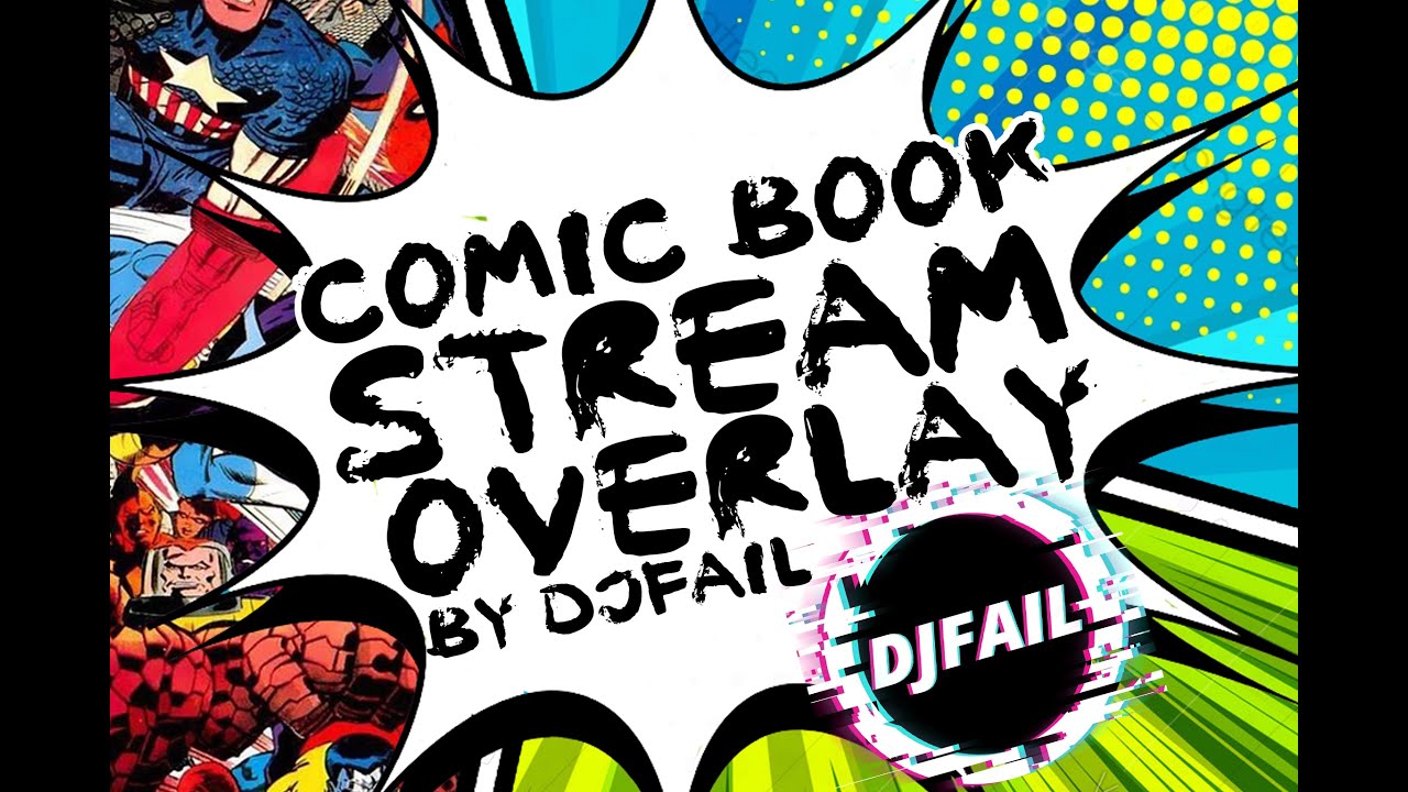 Comic Book Themed Stream Overlay! Link in Description!