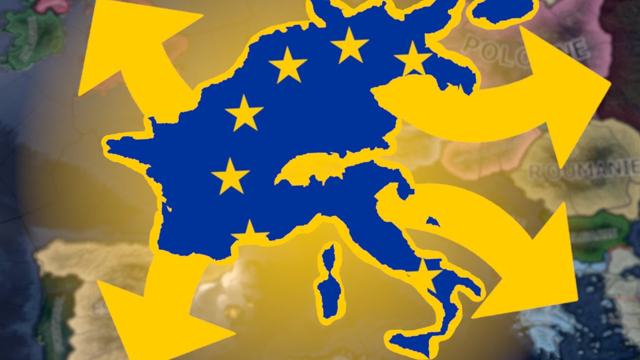 Former l'UNION EUROPÉENNE dans HOI4 avec la France !