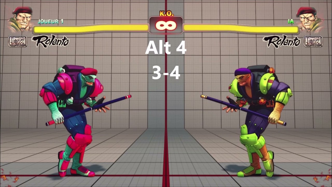Ultra street fighter 4 Rolento all costumes and colors