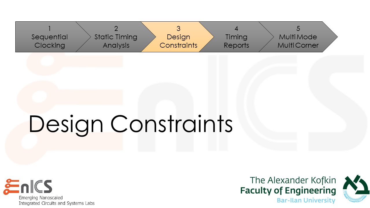 DVD - Lecture 5e: Design Constraints (SDC)
