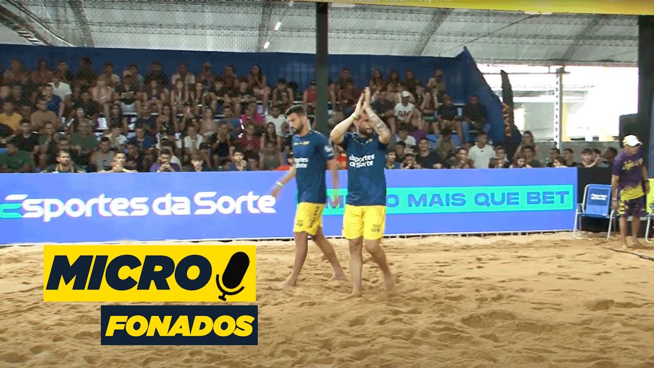 HILTINHO E FRANKLIN EM: MICROFONADOS.  COLOQUE SEU FONE  DE OUVIDO #futevôleibrasil #esports