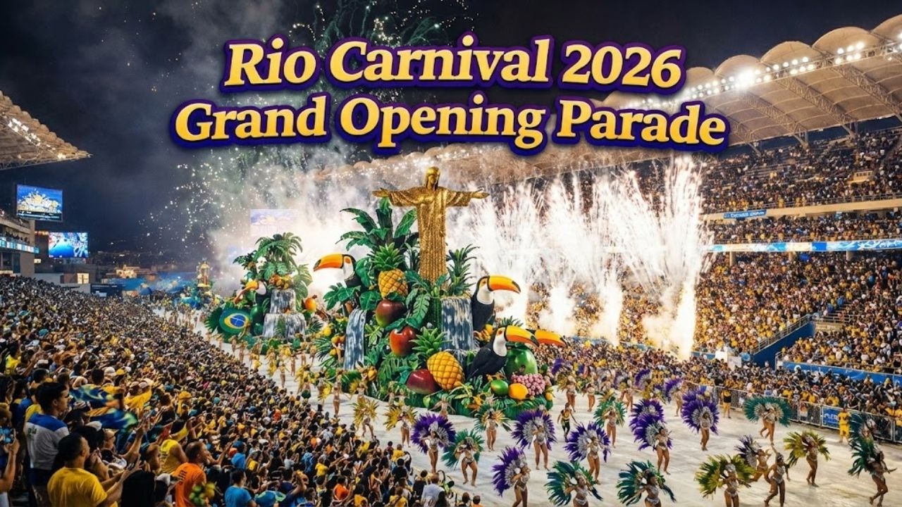 Rio Carnival Grand Opening Parade 2026 MOST INSANE Opening Night EVER Samba, Fireworks & Mega Floats