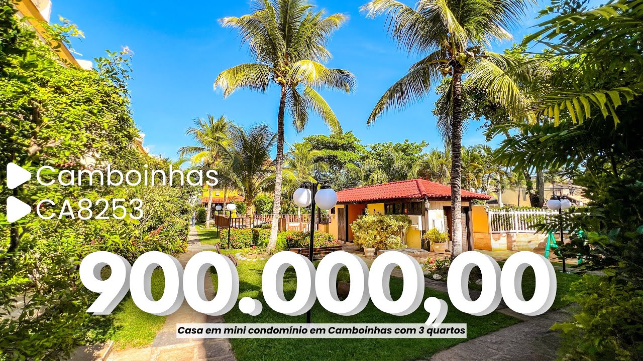 CASA POR R$900 MIL REAIS DENTRO DE CAMBOINHAS C 3 QRTS VOCÊ SÓ ENCONTRA AQUI I LUIS IMÓVEIS (CA8253)