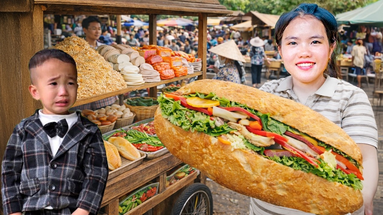 The Process of Making Pate Sandwiches to Sell with My Son - Life on the Farm | Trieu Thi Thuy
