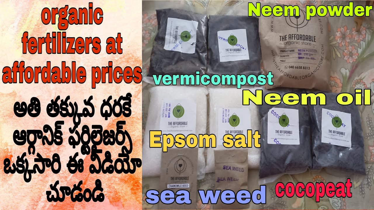 Unboxing video of affordable organic store organic fertilizers #affordableorganicstore #garden