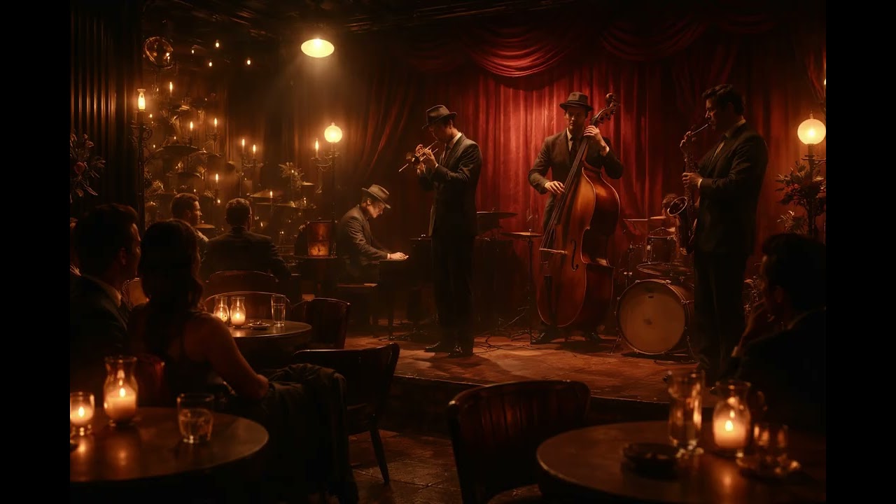 Midnight Jazz Club — Vintage Lounge Ambience | Relaxing Smooth Jazz Background Music