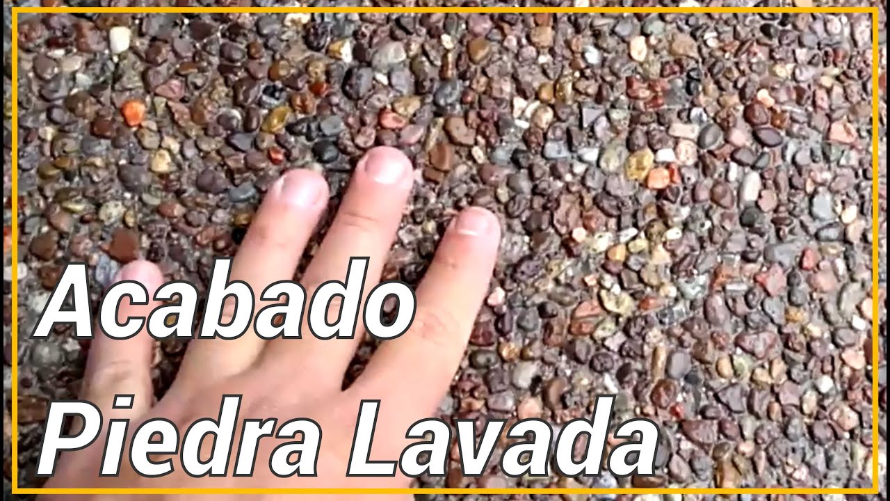 PIEDRA LAVADA COMO SE HACE / EXPOSED AGGREGATE CONCRETE