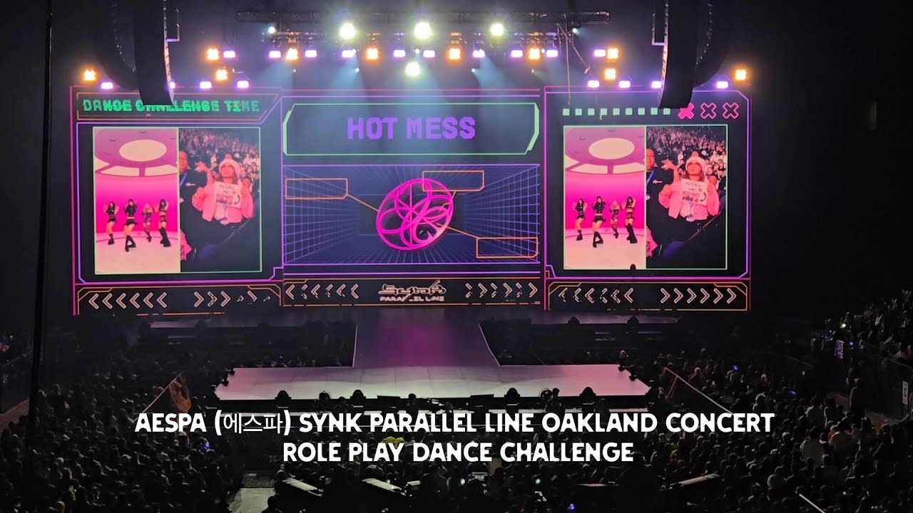 Dance Challenge at aespa Oakland Concert - aespa (에스파) SYNK Parallel Line Oakland
