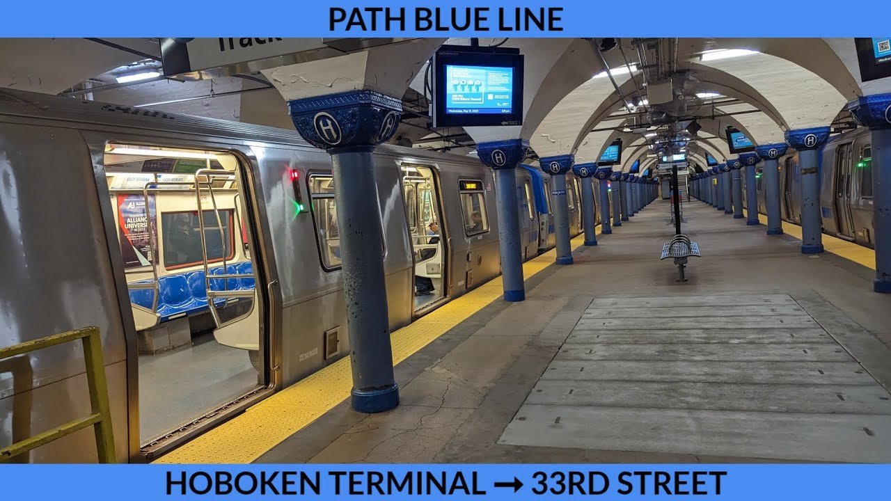 PATH PA-5 Blue Line Full ride (Hoboken Terminal - 33rd Street) (5/31/2023)