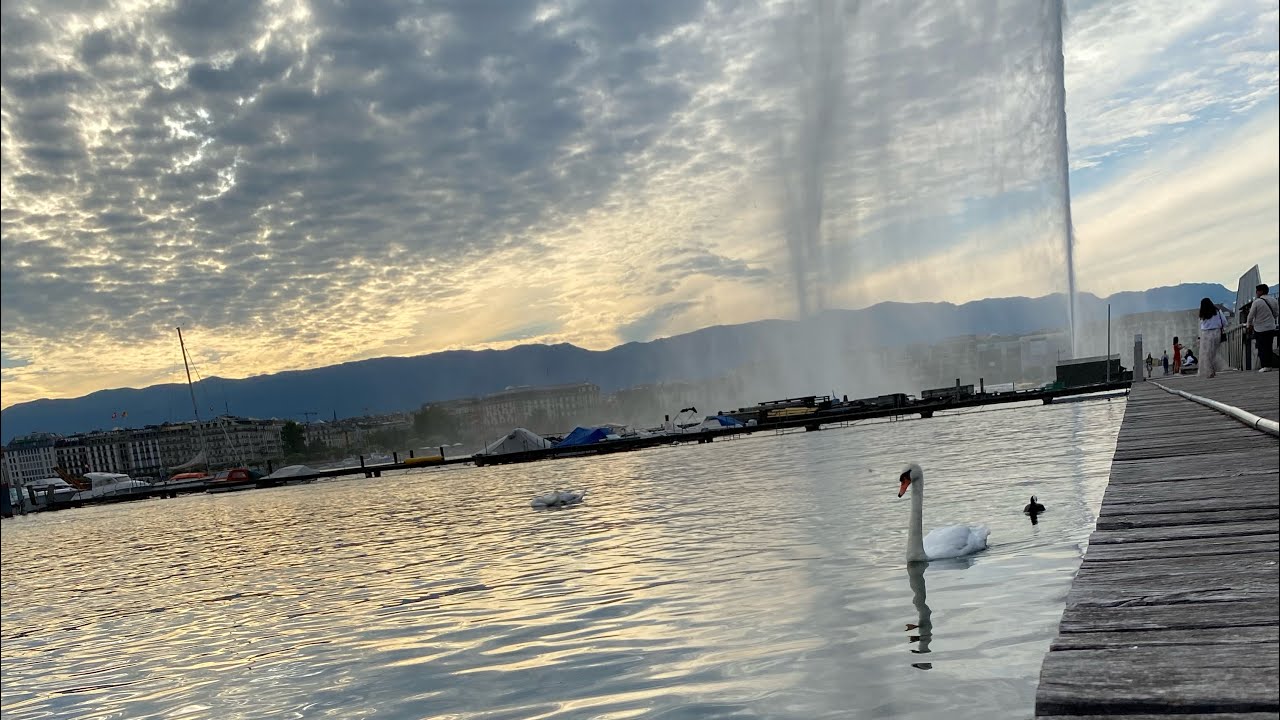 4k - Walking in Geneva, Switzerland 2021 - Summer, Part 2