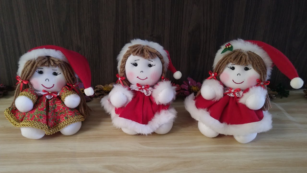 Natal ** Boneca de Fuxico Natalina
