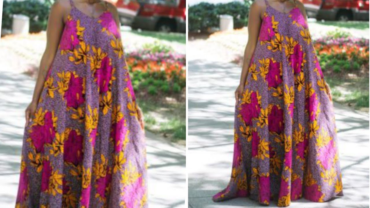 Diy Maxi Dress Tutorial | Circle Dress With Spaghetti Straps | Maxi Dress Cutting And Stitching