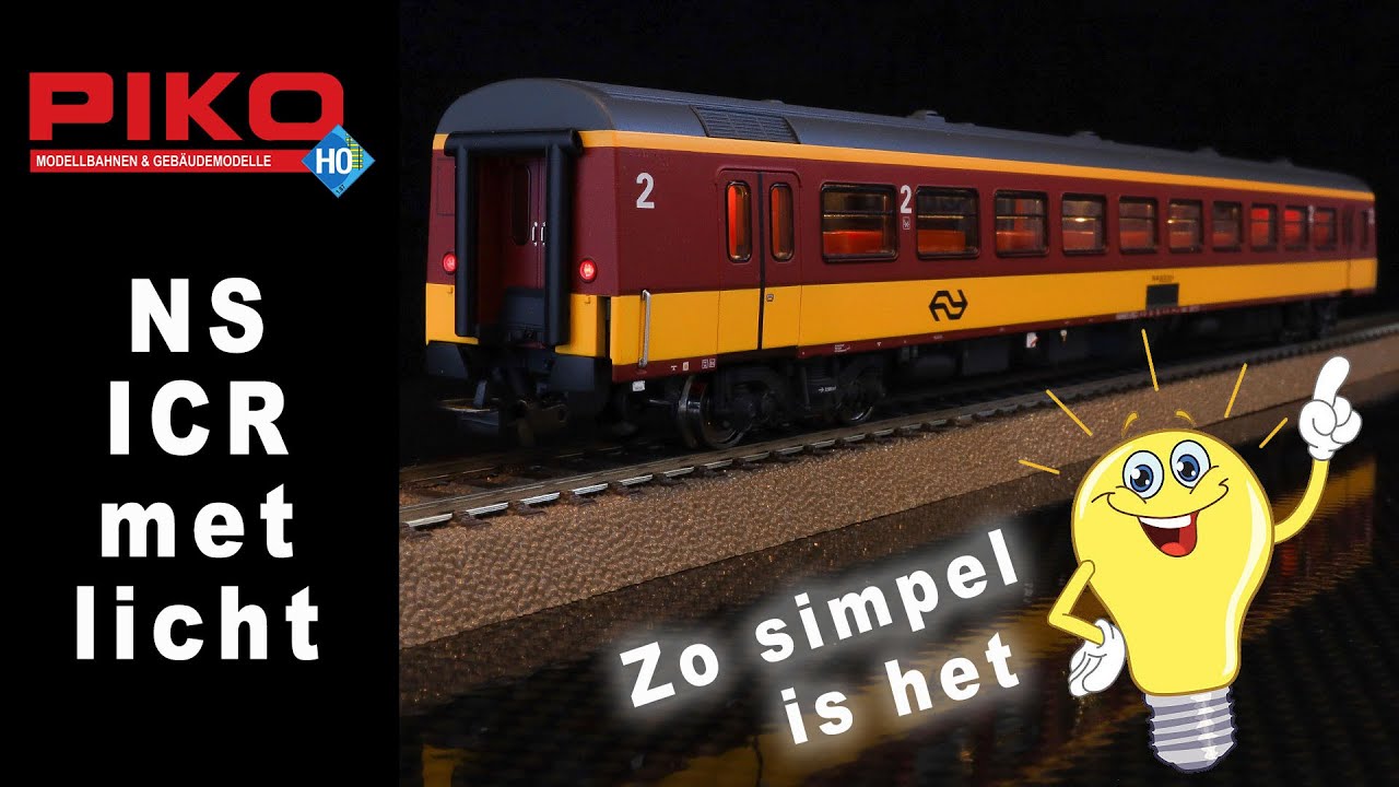 Piko NS ICR rijtuig van verlichting voorzien 