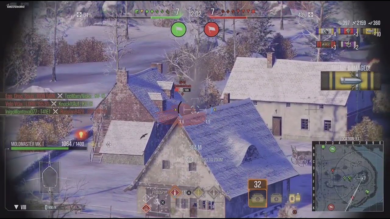 World of tanks console: Moldmaster, first game ever.