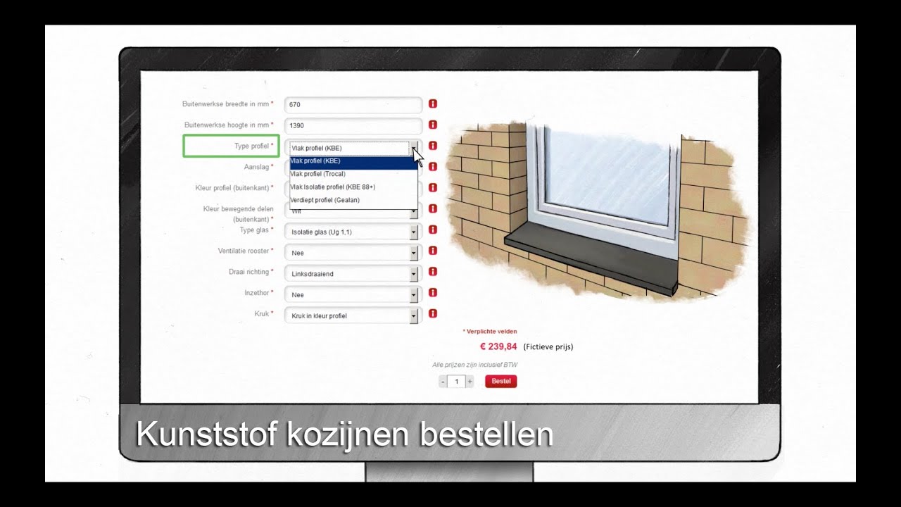 Kunststof kozijnen online bestellen bij webshop creon-kozijnen.nl