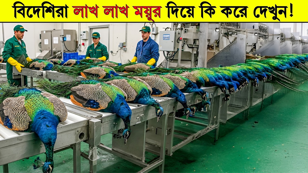 বিশ্বের সবথেকে বড় ময়ূরের খামারে লাখ লাখ ময়ূর দিয়ে তারা... Inside the World’s Largest Peacock Farm!