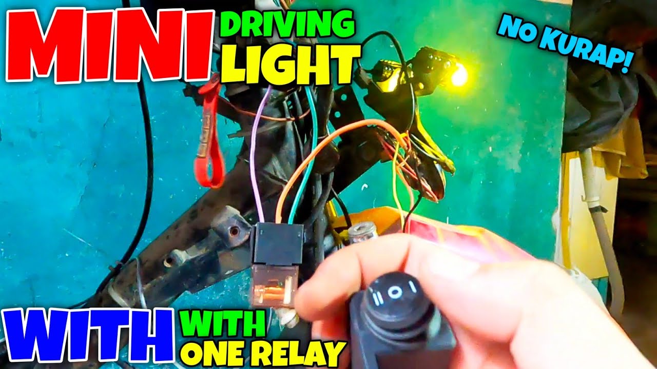 MINI DRIVING LIGHT GAMIT ANG ISANG RELAY ACTUAL INSTALLATION 