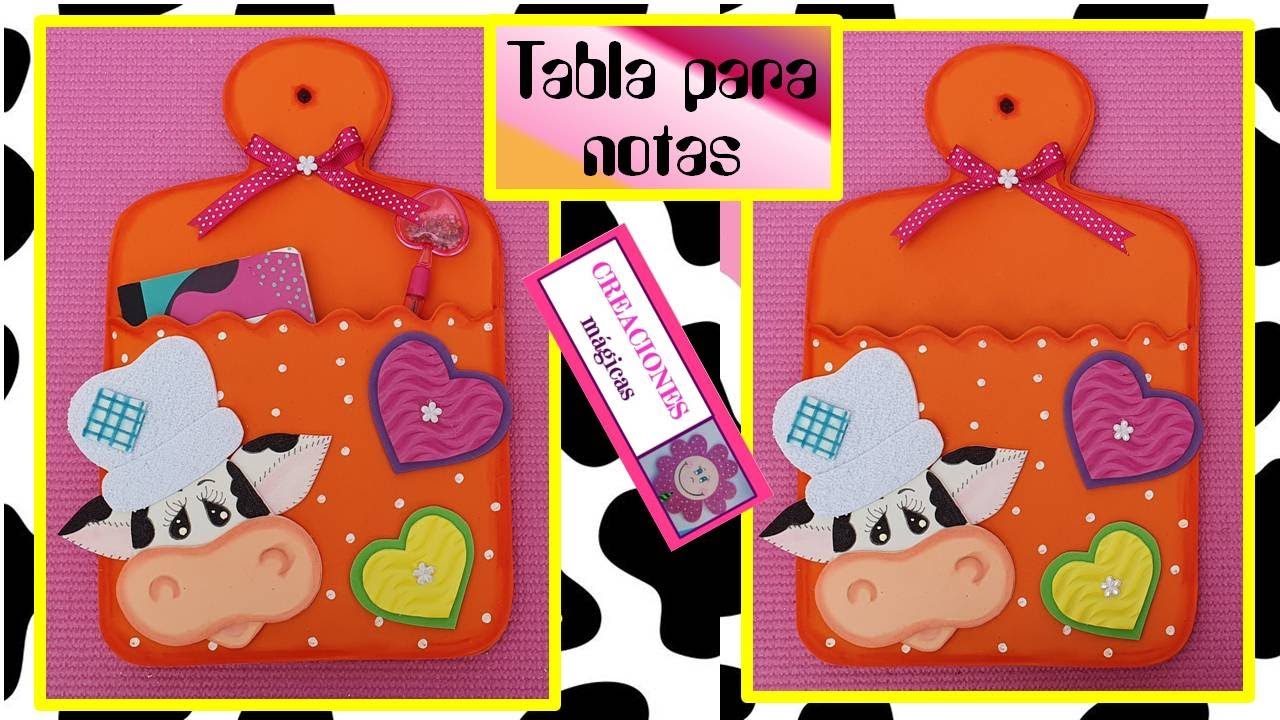 ♥♥Tabla de notas para cocina♥Creaciones Mágicas♥♥
