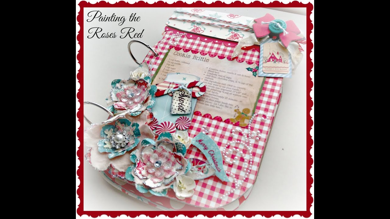 Holiday Mason Jar Recipe Album Tutorial