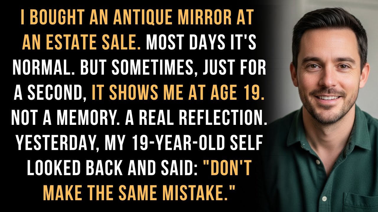 I Bought an Antique Mirror. Sometimes It Shows Me at 19. Yesterday, He Warned Me.