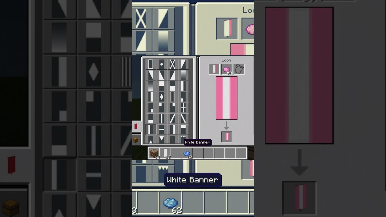 How to make a transgender flag in Minecraft: An epic creation!🏳️&zwj;⚧️🏳️&zwj;⚧️#shorts