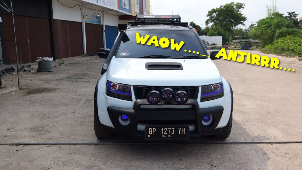 Mobil butut di dipoles menjadi badak extrim Grand vitara