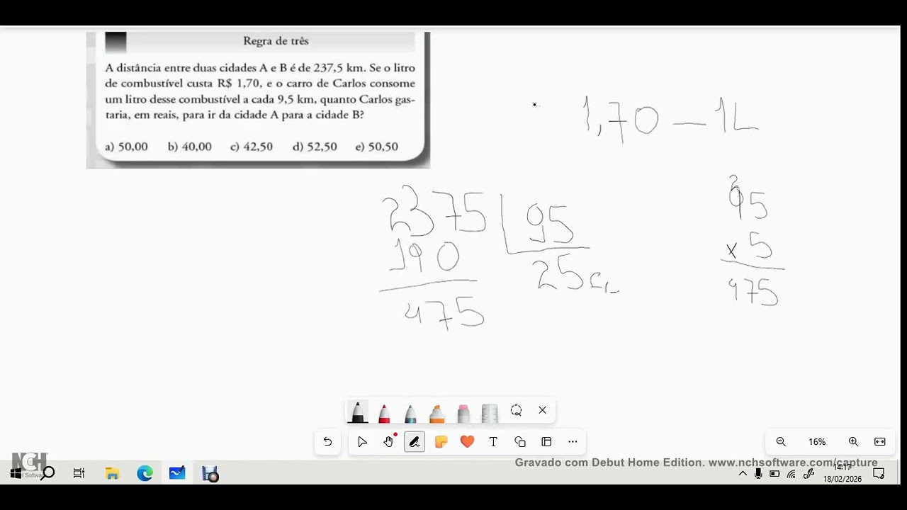 RESOLUÇÃO DE QUESTÃO, MATEMÁTICA BÁSICA.    .. testando a mesa digitalizadora e o som .