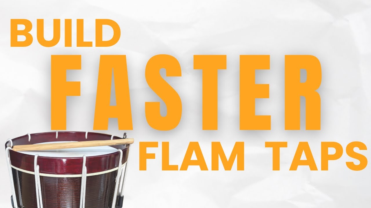 The BEST Rudimental Drum Exercise for FASTER  Flam Taps - Without sacrificing sound quality