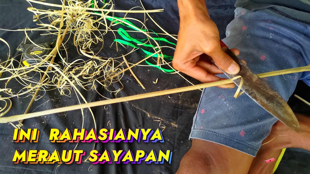 Cara Meraut Bambu Untuk Sayap Layangan Gapangan Pegon Ukuran 2 Meter