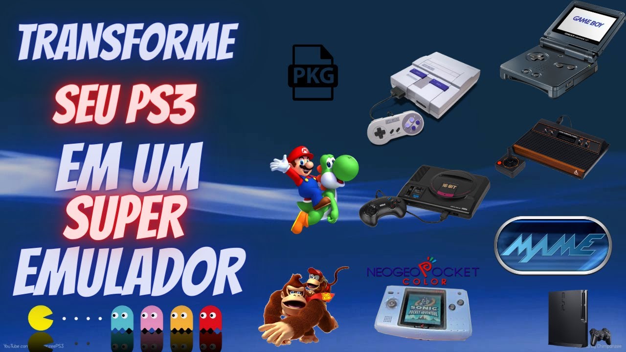 EMULADORES EM PKG PARA  PS3 HEN E CFW 2021