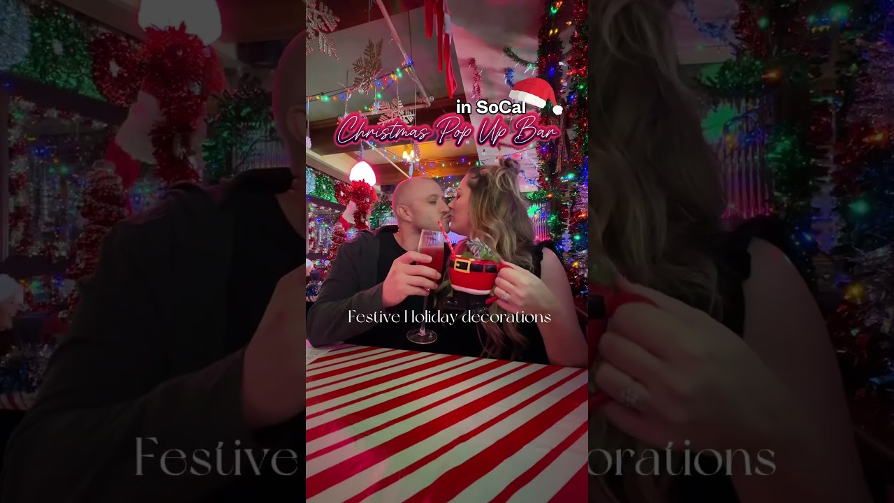 Xmas pop up bar in SoCal #miracle #popup #bar #christmasactivities #christmascocktails #holidays