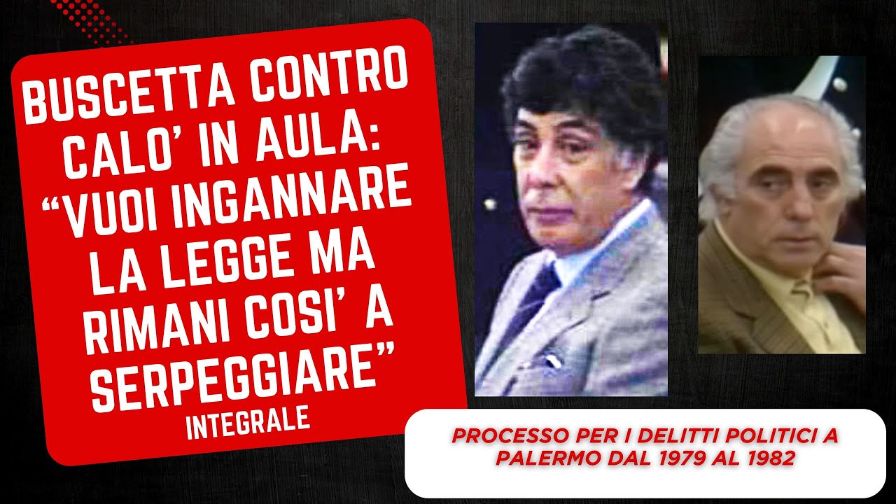 Buscetta contro Calò in aula:  