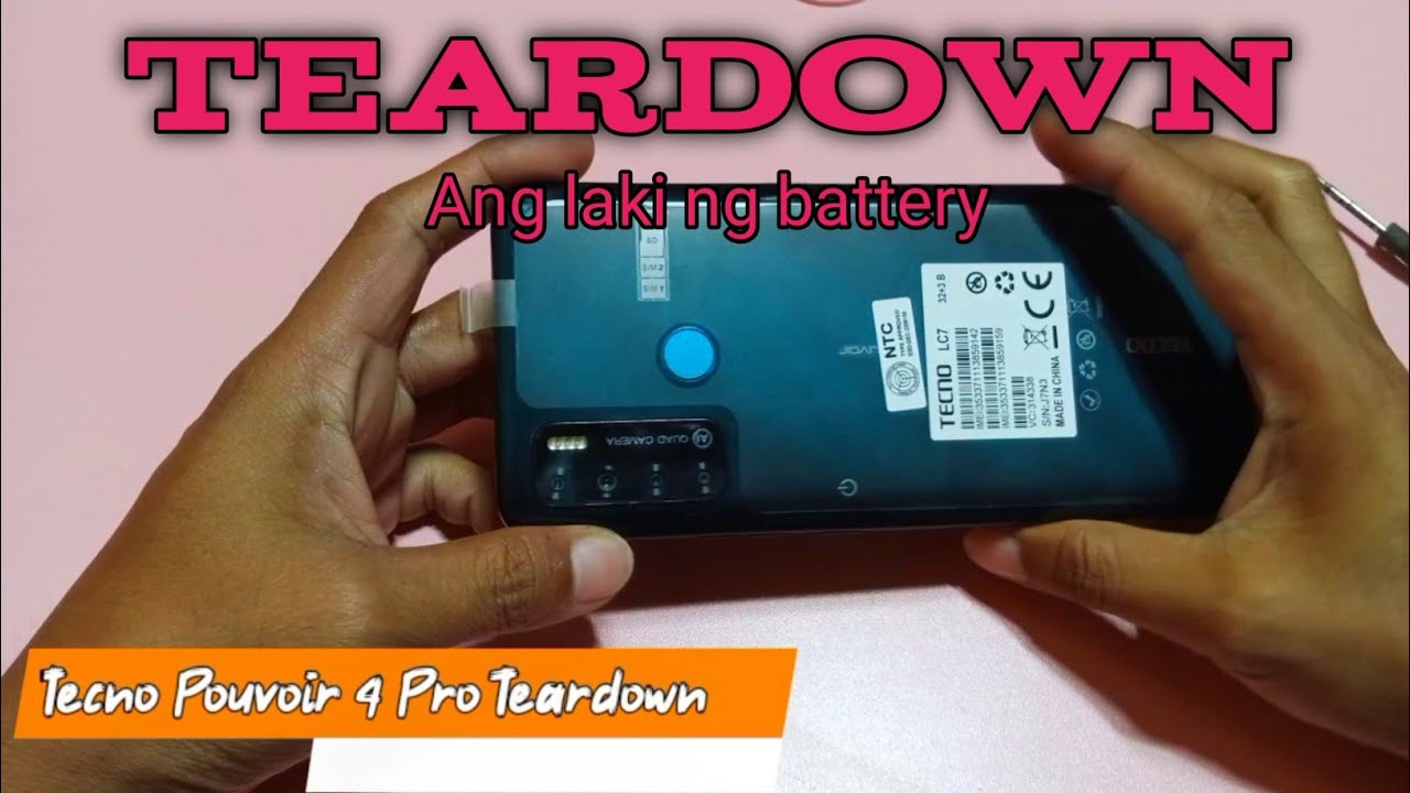 Tecno pouvoir 4 pro Teardown