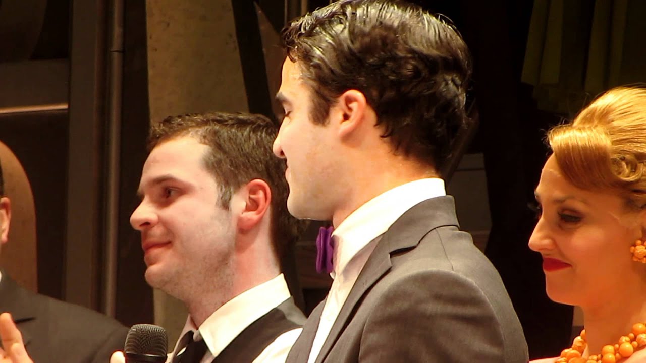 Darren Criss' closing speech in How To Succeed, 1/22