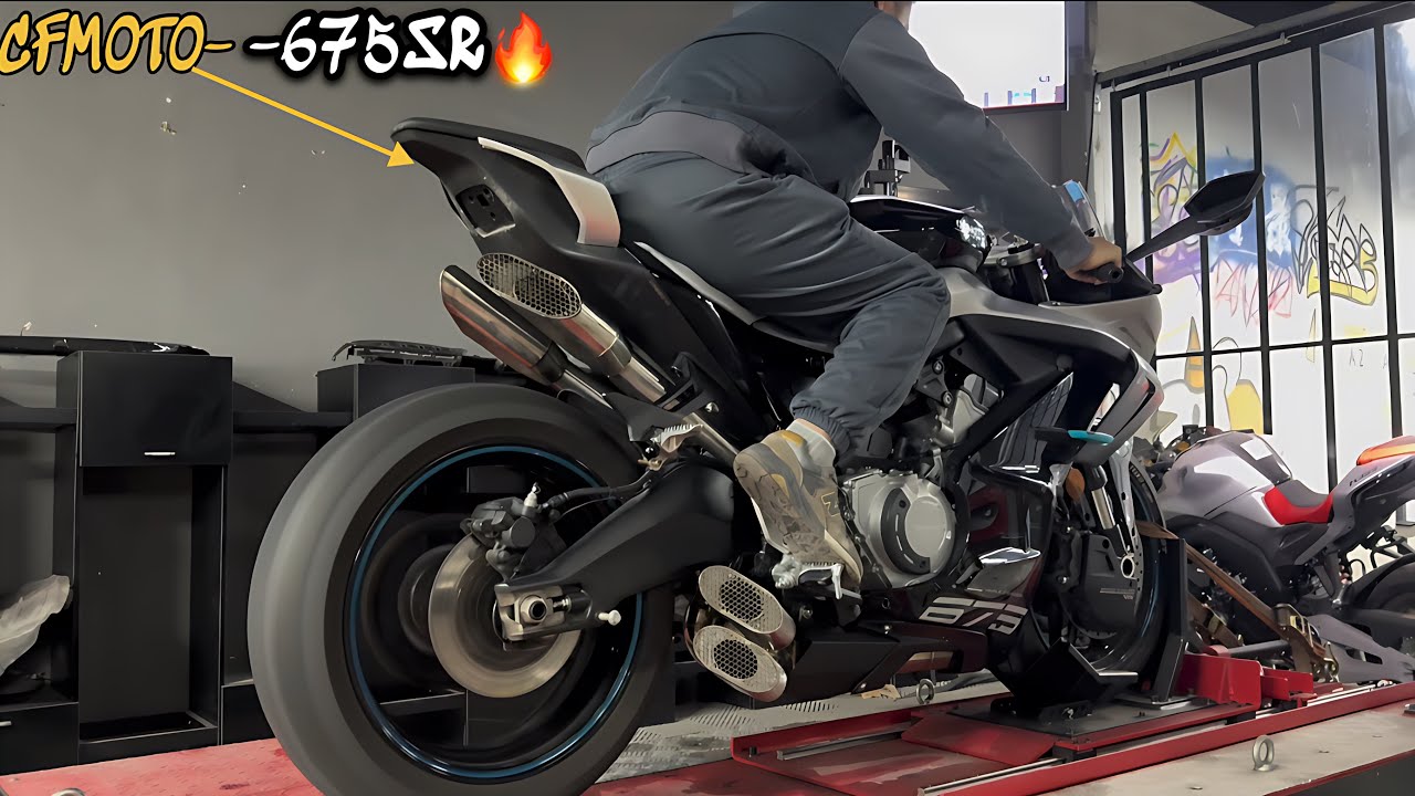 🔥 CFMOTO 675SR DYNO RIP! Полный выхлоп КРИЧИТ — Сколько лошадиных сил?! 😱