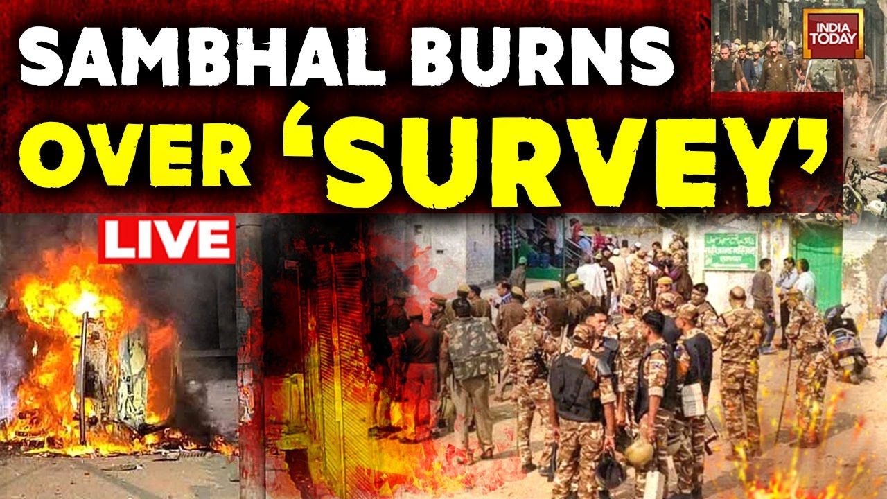 Sambhal Clash LIVE News | High Tension In UP's Sambhal Over Mosque Survey, Many Injured, 4 Dead