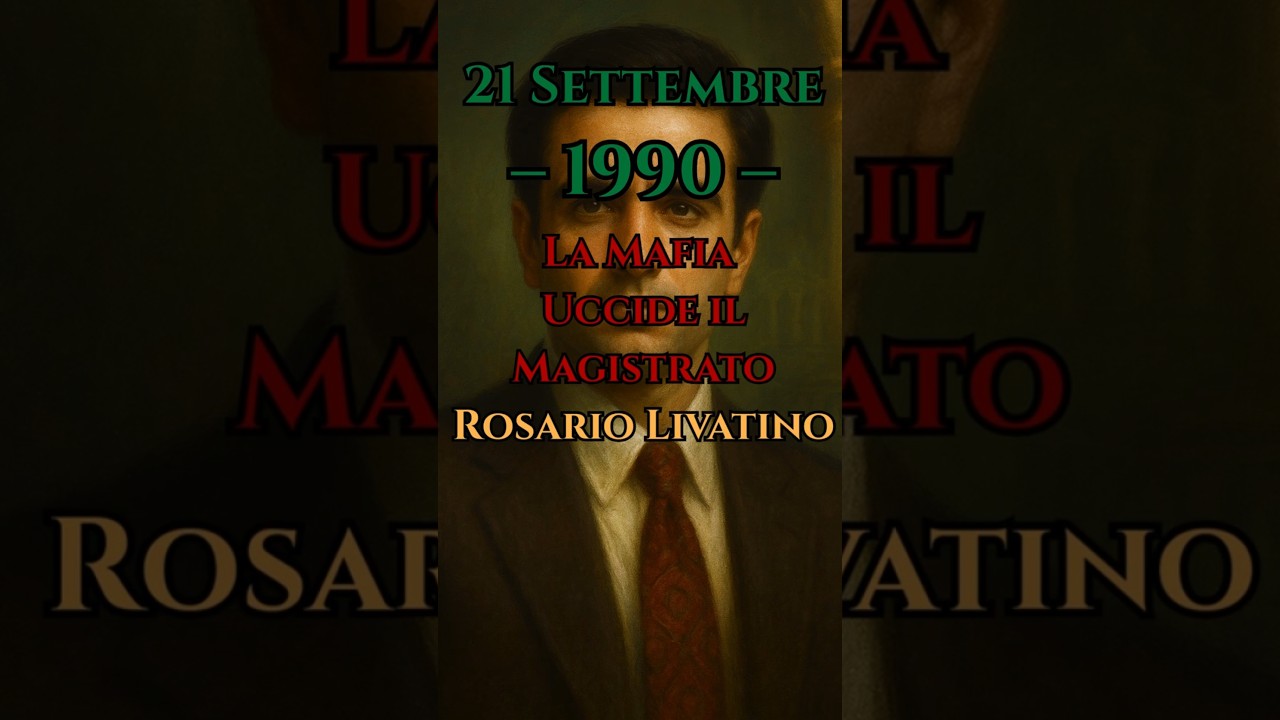 21 Settembre 1990 - La Mafia Uccide il Magistrato Rosario Livatino 