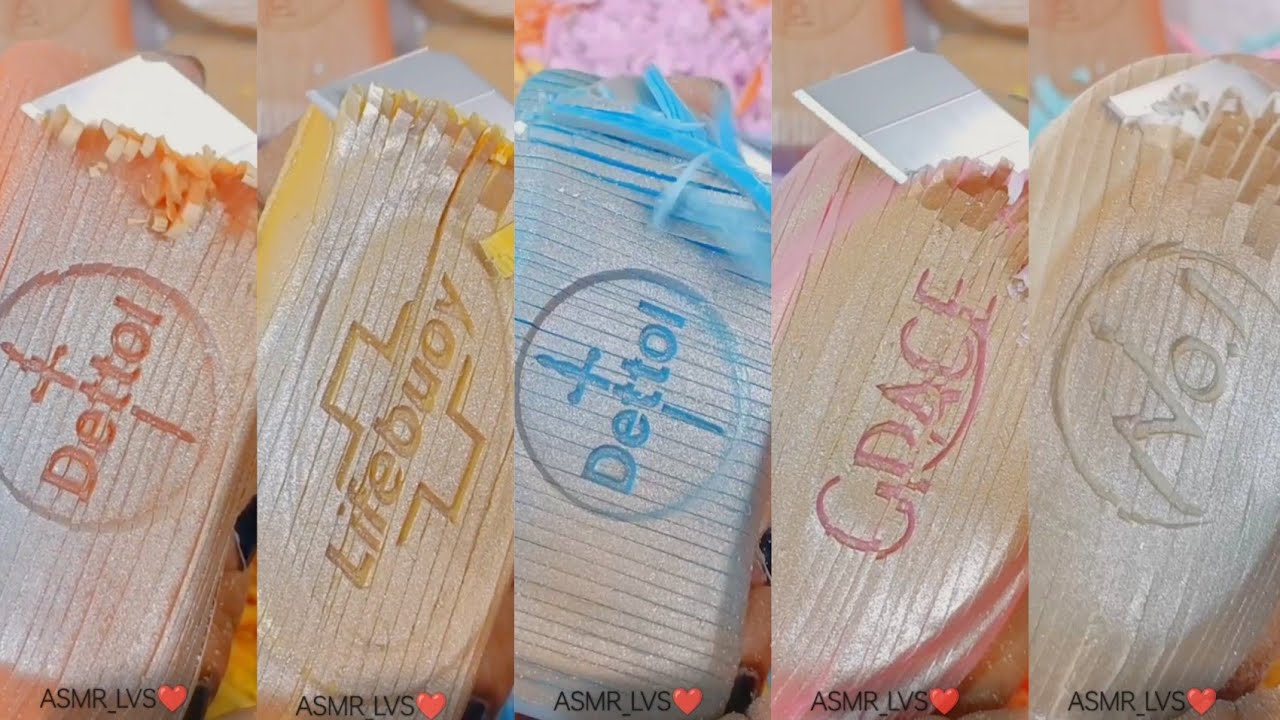 SOAP ASMR || SOAP CUTTING || NO TALKING || SOAP SOUNDS || ODDLY SATISFYING