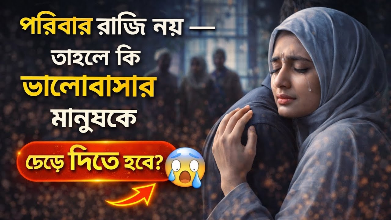 পরিবার রাজি নয় — তাহলে কি ভালোবাসার মানুষকে ছেড়ে দিতে হবে? 😭