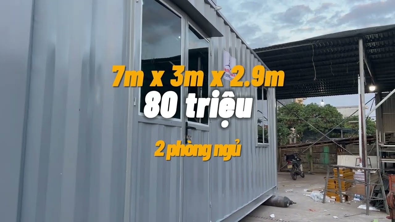 Tham Quan Xưởng Đỗ Mười - Nhà Container 80 Triệu Đẹp Như Mơ!