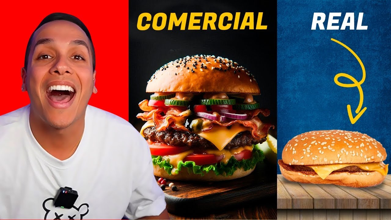 COMIDA en COMERCIALES vs COMIDA REAL | CYK⚡