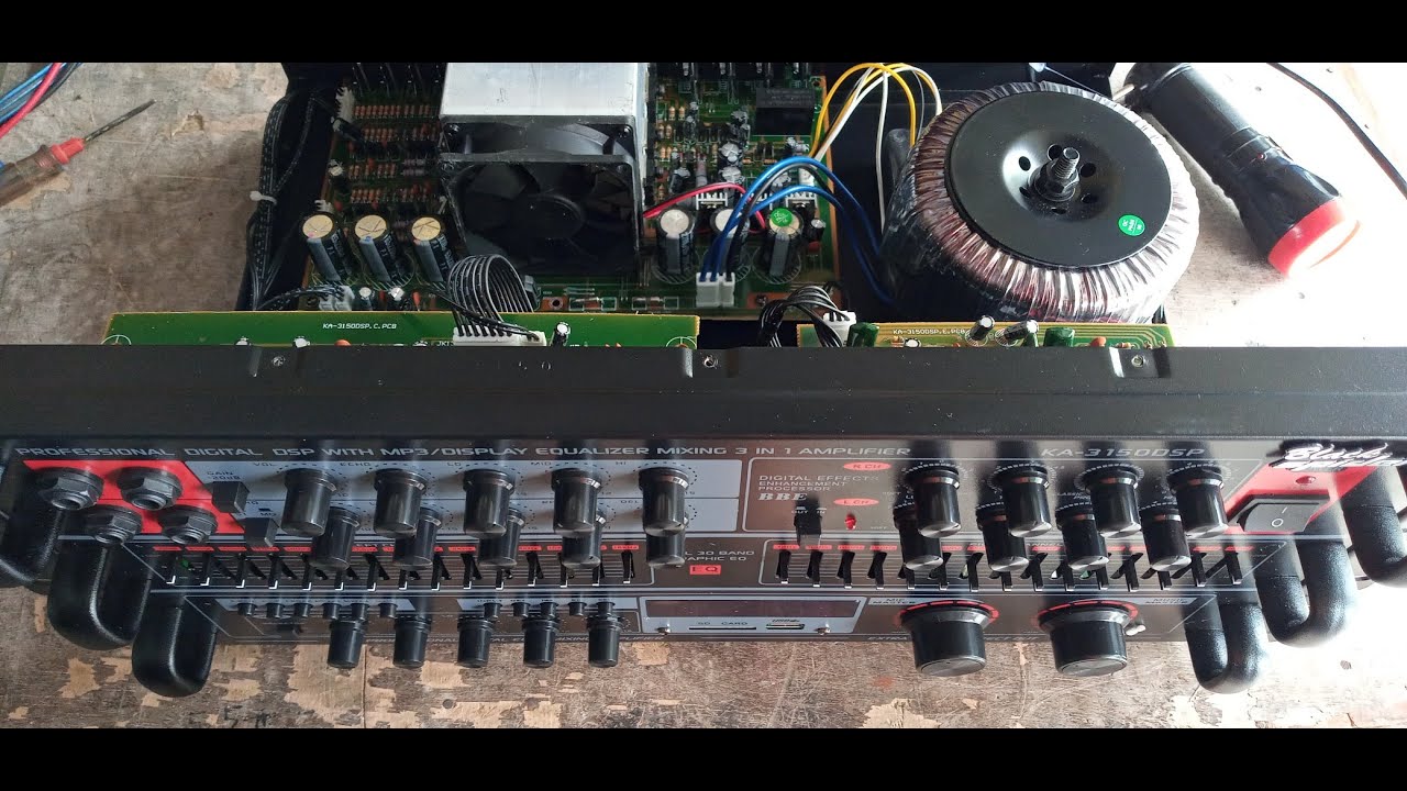 Review isi amplifier Black Spider KA - 3150 DSP Mantap suara nya